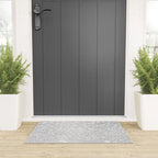Chic elegant glamour white faux glitter Welcome Mat Gallery Image 3