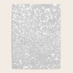 Chic elegant glamour white faux glitter Poster Gallery Image 4