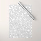 Chic elegant glamour white faux glitter Wrapping Paper Gallery Image 1