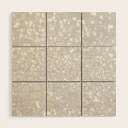 Chic elegant glamour white faux glitter Wood Wall Art Gallery Image 1