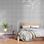 Chic elegant glamour white faux glitter Wallpaper Gallery Image 3