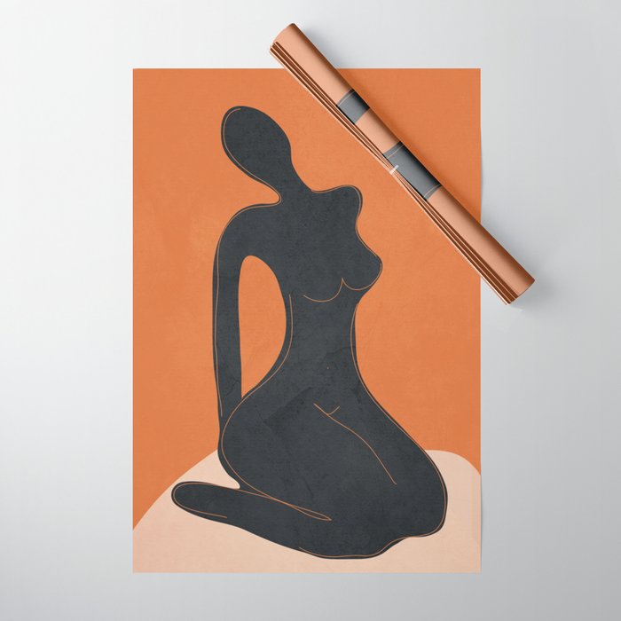 Abstract Nude II Wrapping Paper Gallery Image 1