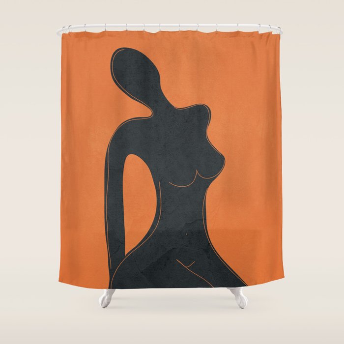 Abstract Nude II Shower Curtain Gallery Image 1