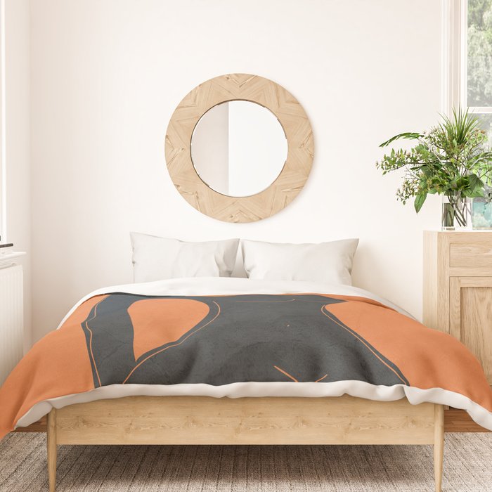 Abstract Nude II Duvet Cover Gallery Image 3