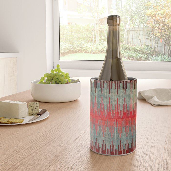 Sivas Antique Turkish Kilim Print Wine Chiller Gallery Image 4