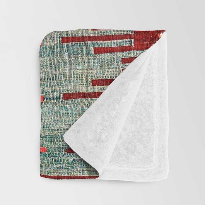 Sivas Antique Turkish Kilim Print Throw Blanket Gallery Image 3