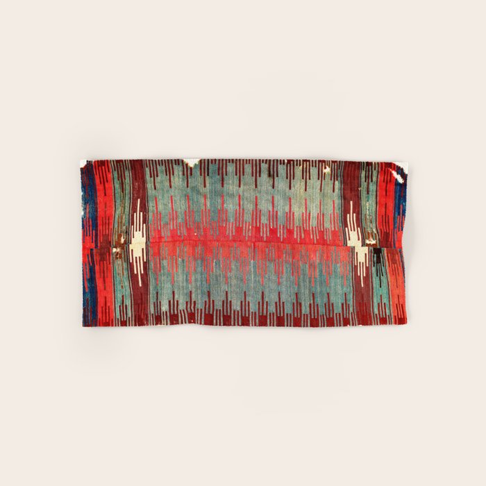 Sivas Antique Turkish Kilim Print Bath Towel Gallery Image 1