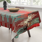 Sivas Antique Turkish Kilim Print Tablecloth Gallery Image 3