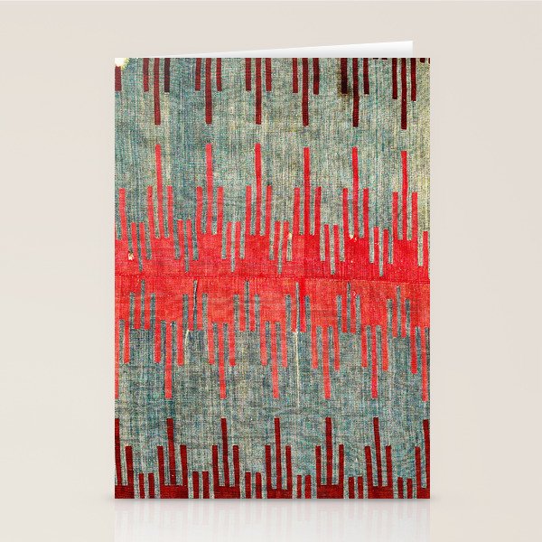 Sivas Antique Turkish Kilim Print Stationery Card Gallery Image 1