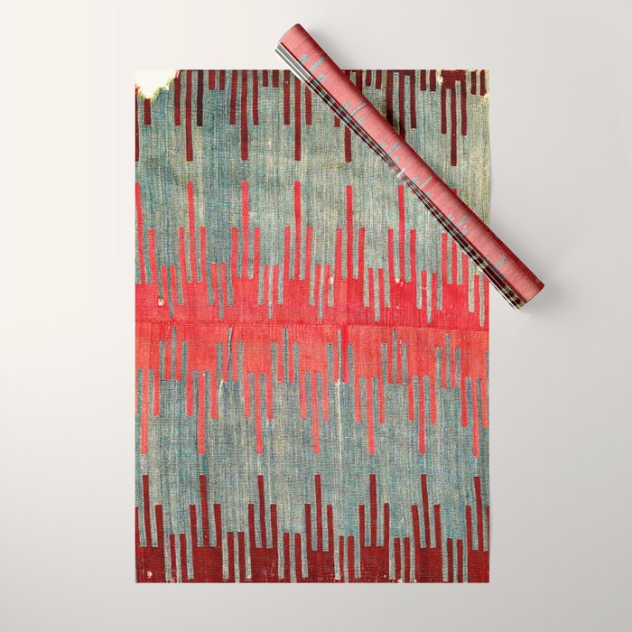 Sivas Antique Turkish Kilim Print Wrapping Paper Gallery Image 1