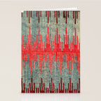 Sivas Antique Turkish Kilim Print Stationery Card Gallery Image 2