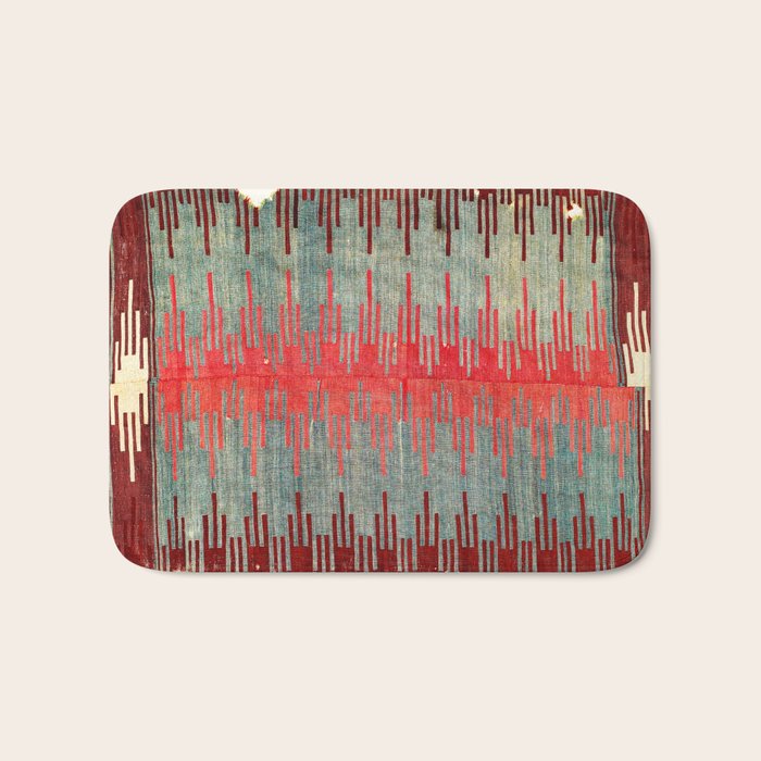 Sivas Antique Turkish Kilim Print Bath Mat Gallery Image 1