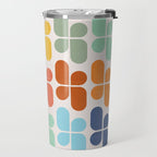 Retro Shapes Geometry Pattern Travel Mug Gallery Image 2