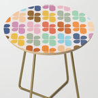 Retro Shapes Geometry Pattern Side Table Gallery Image 2