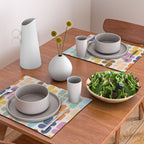Retro Shapes Geometry Pattern Placemat Gallery Image 2