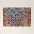 Qashqai Floral Prayer Rug circa 1870 Welcome Mat Gallery Image 1