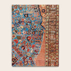 Qashqai Floral Prayer Rug circa 1870 Notebook Gallery Image 4