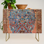 Qashqai Floral Prayer Rug circa 1870 Credenza Gallery Image 1