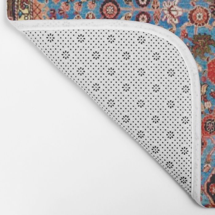 Qashqai Floral Prayer Rug circa 1870 Bath Mat Gallery Image 2