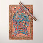 Qashqai Floral Prayer Rug circa 1870 Wrapping Paper Gallery Image 1