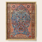 Qashqai Floral Prayer Rug circa 1870 Serving Tray Gallery Image 1