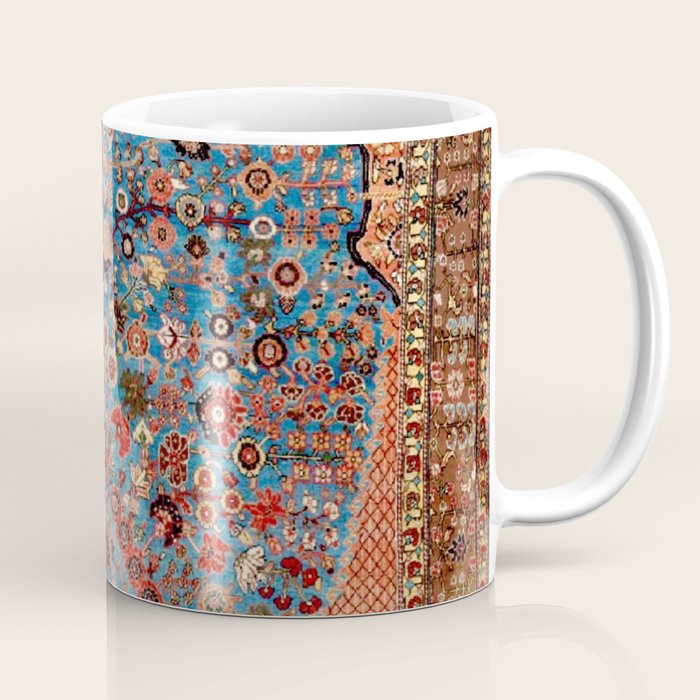 Qashqai Floral Prayer Rug circa 1870 Coffee Mug Gallery Image 1