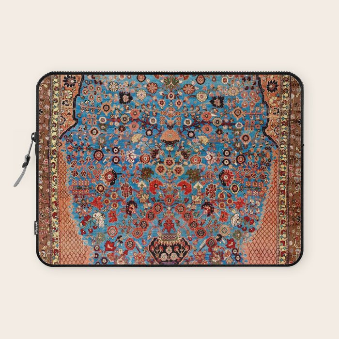Qashqai Floral Prayer Rug circa 1870 Laptop Sleeve Gallery Image 1