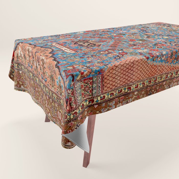 Qashqai Floral Prayer Rug circa 1870 Tablecloth Gallery Image 1