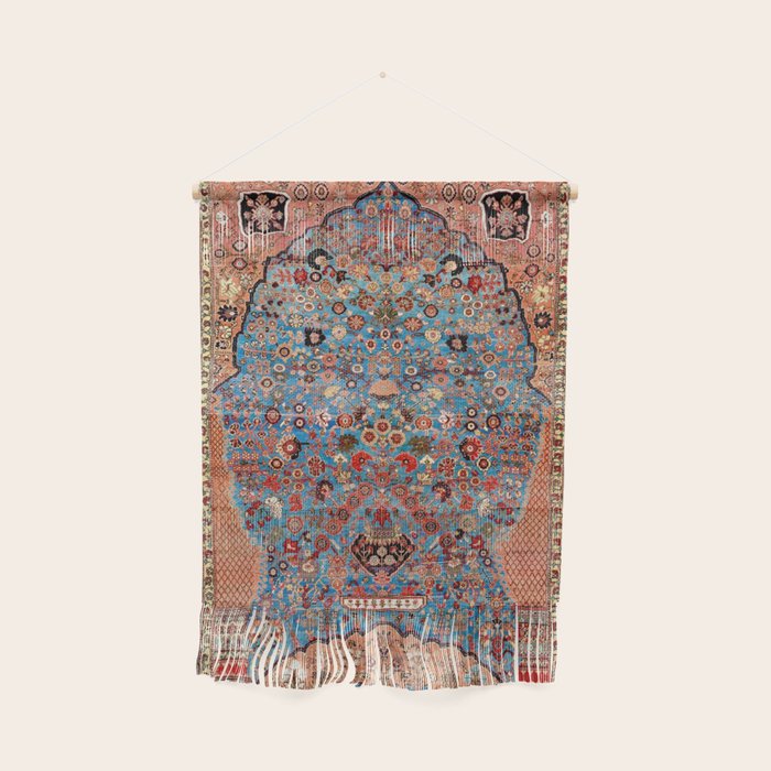 Qashqai Floral Prayer Rug circa 1870 Wall Hanging Gallery Image 1