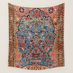 Qashqai Floral Prayer Rug circa 1870 Wall Tapestry Gallery Image 4