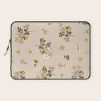 seamless pattern with rose hips on a pink background Laptop Sleeve Gallery Image 1