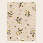 seamless pattern with rose hips on a pink background Poster Gallery Image 4