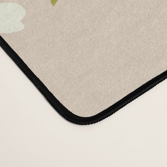 seamless pattern with rose hips on a pink background Desk Mat Gallery Image 4