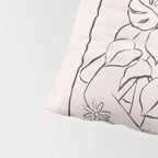 Falling Flowers lines Pillow Sham Gallery Image 4