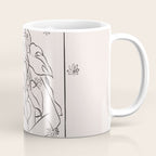 Falling Flowers lines Coffee Mug Gallery Image 1