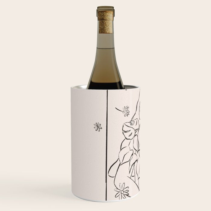 Falling Flowers lines Wine Chiller Gallery Image 2