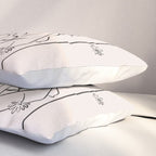 Falling Flowers lines Pillow Sham Gallery Image 3