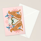 Cheetah Symmetry Stationery Card Gallery Image 2