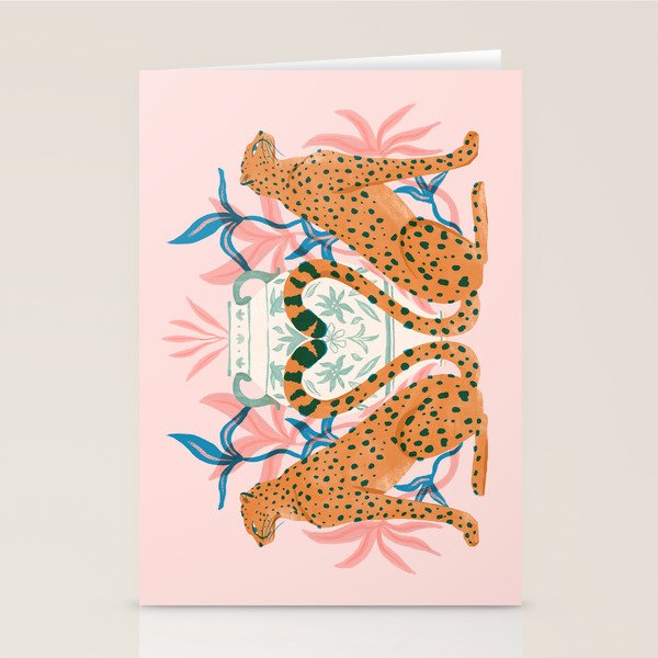 Cheetah Symmetry Stationery Card Gallery Image 2