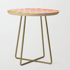 Bold Playful Checks and Dots Pattern - Rainbow colours Side Table Gallery Image 1
