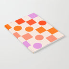 Bold Playful Checks and Dots Pattern - Rainbow colours Notebook Gallery Image 2