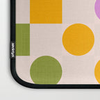 Bold Playful Checks and Dots Pattern - Rainbow colours Laptop Sleeve Gallery Image 3