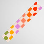 Bold Playful Checks and Dots Pattern - Rainbow colours Table Runner Gallery Image 3
