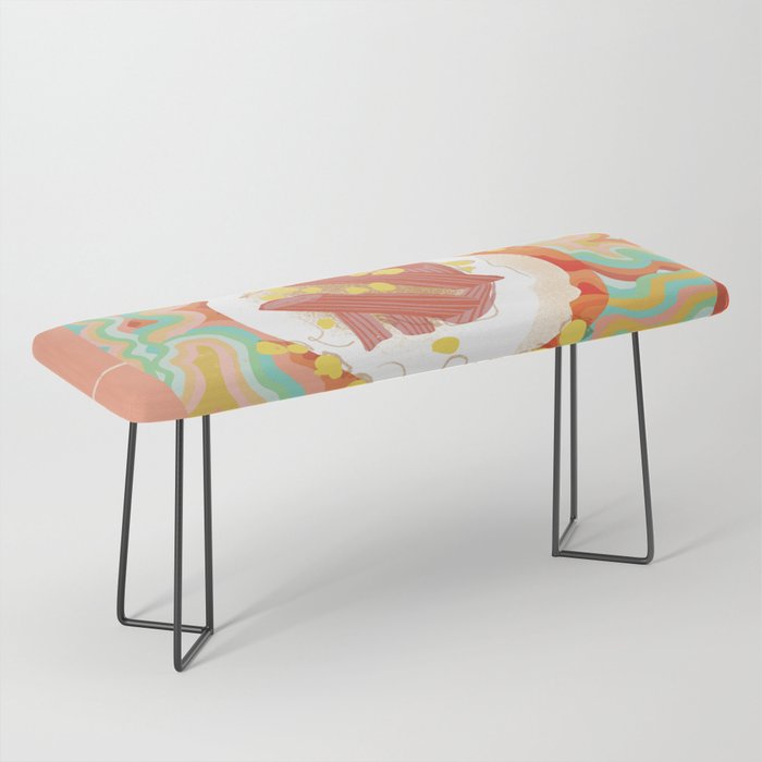 Marble Plate Pink Bench Gallery Image 1