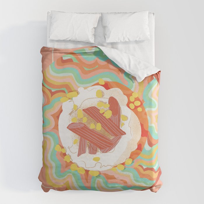 Marble Plate Pink Duvet Cover Gallery Image 6