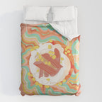Marble Plate Pink Duvet Cover Gallery Image 6