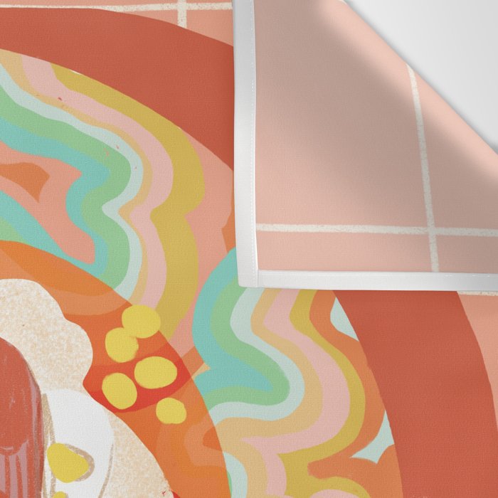 Marble Plate Pink Wall Tapestry Gallery Image 3
