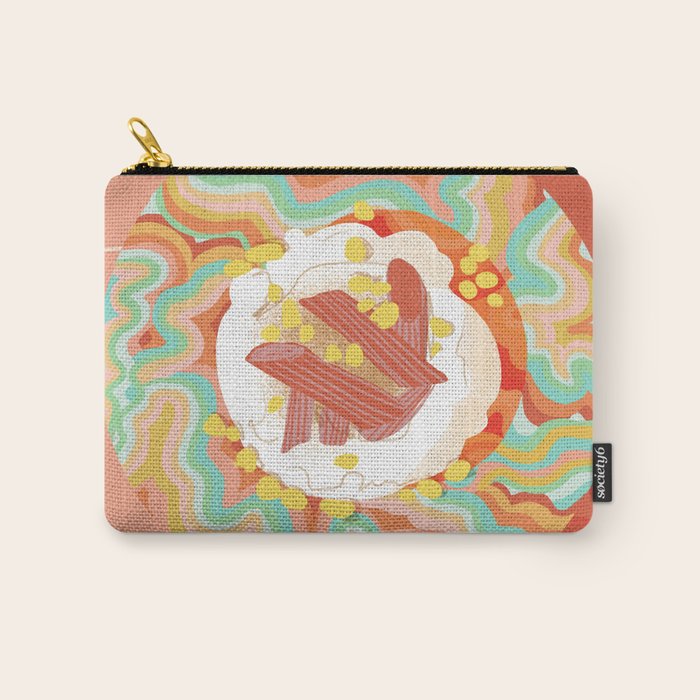 Marble Plate Pink Carry All Pouch Gallery Image 1