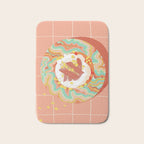 Marble Plate Pink Bath Mat Gallery Image 1