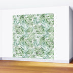 Watercolor palm leaves pattern Wall Mural Gallery Image 2